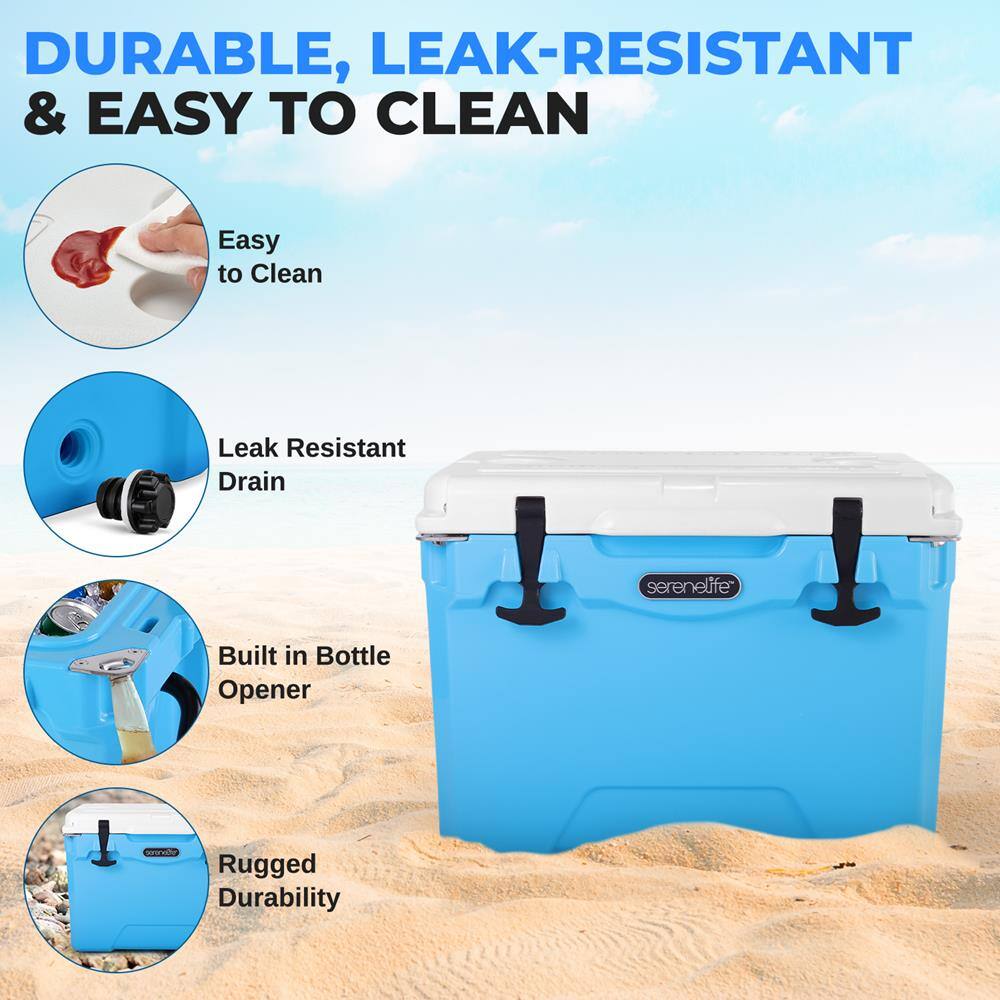 DURABLE, LEAK-RESISTANT & EASY TO CLEAN

- Easy to Clean
- Leak Resistant Drain
- Built in Bottle Opener
- Rugged Durability