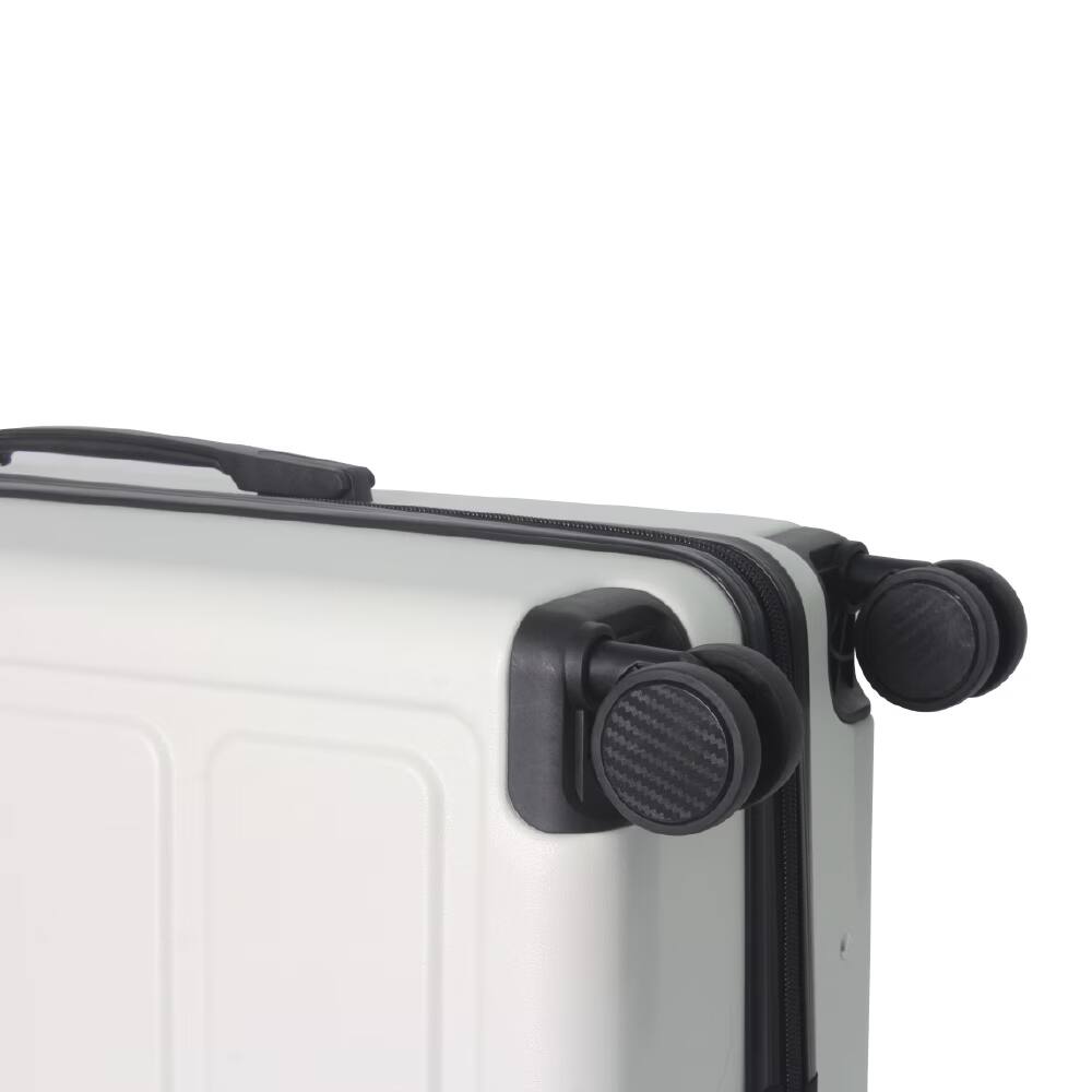 Alt View 9. Bestier - 3-Piece ABS Hardshell Luggage Set (20”/24”/28”) with Spinner Wheels, Lightweight Durable Suitcases - white.