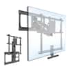 Front. Mount-It! - Fireplace TV Wall Mount for 42"– 65" TVs, Pull Down & Tilt, Heavy Duty, Black - Black.