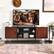Alt View 11. Costway - 59'' TV Stand Entertainment Center Media Console Storage Cabinet Shelf - Teak.