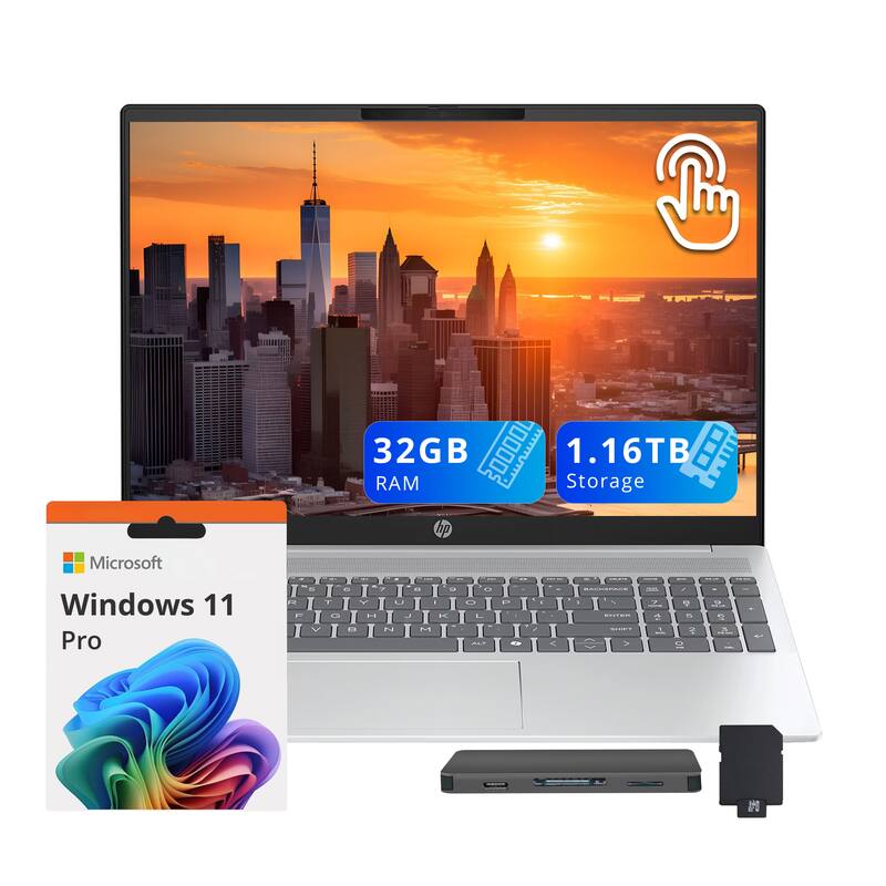 "HP - OmniBook 5 16"" 2K Touch Laptop,Intel Core Ultra 5 225U,32GB RAM,1TGB SSD+160GB Dock Set,Fingerprint,Win11 Pro - Silver" price history on PriceWatchPro