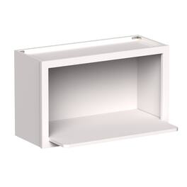 Boyel Living - 30-in W x 18-in H x 12-in D Shaker RTA Kitchen Wall Microwave Cabinet with Soft-Close - White Shaker