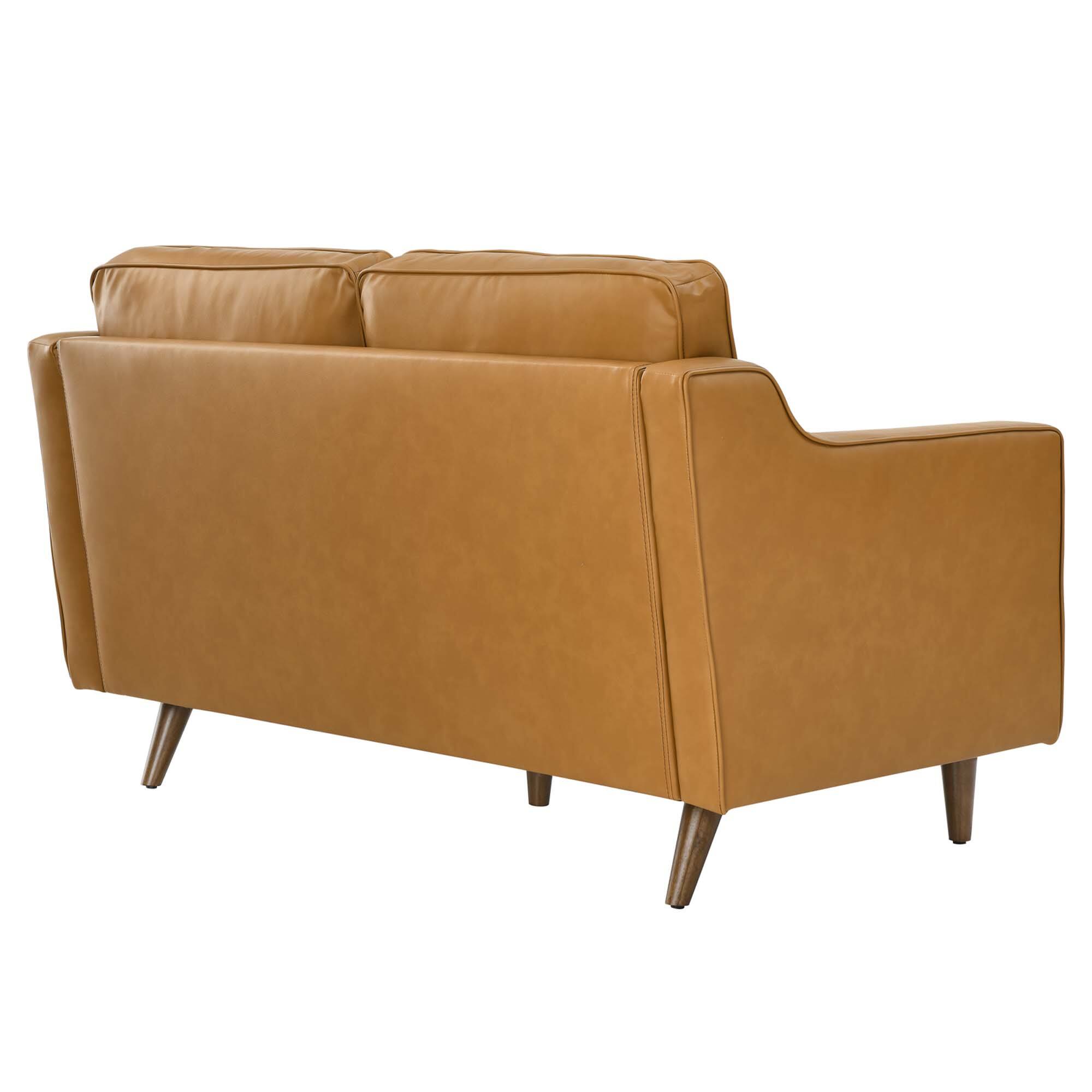 Alt View 2. Modway - Impart Genuine Leather Loveseat by Modway - Tan.