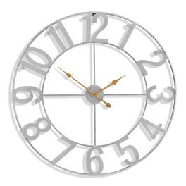 Sorbus - Large Wall Clock, Wall Clock for Kitchen, 32 inch Wall Clock Decorative, Battery Operated Analog Large Clock - Silver
