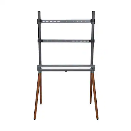 Front. Kratos Power - Kratos Power Home Easel Studio & TV Floor Stand with RGB Lighting - Gray.