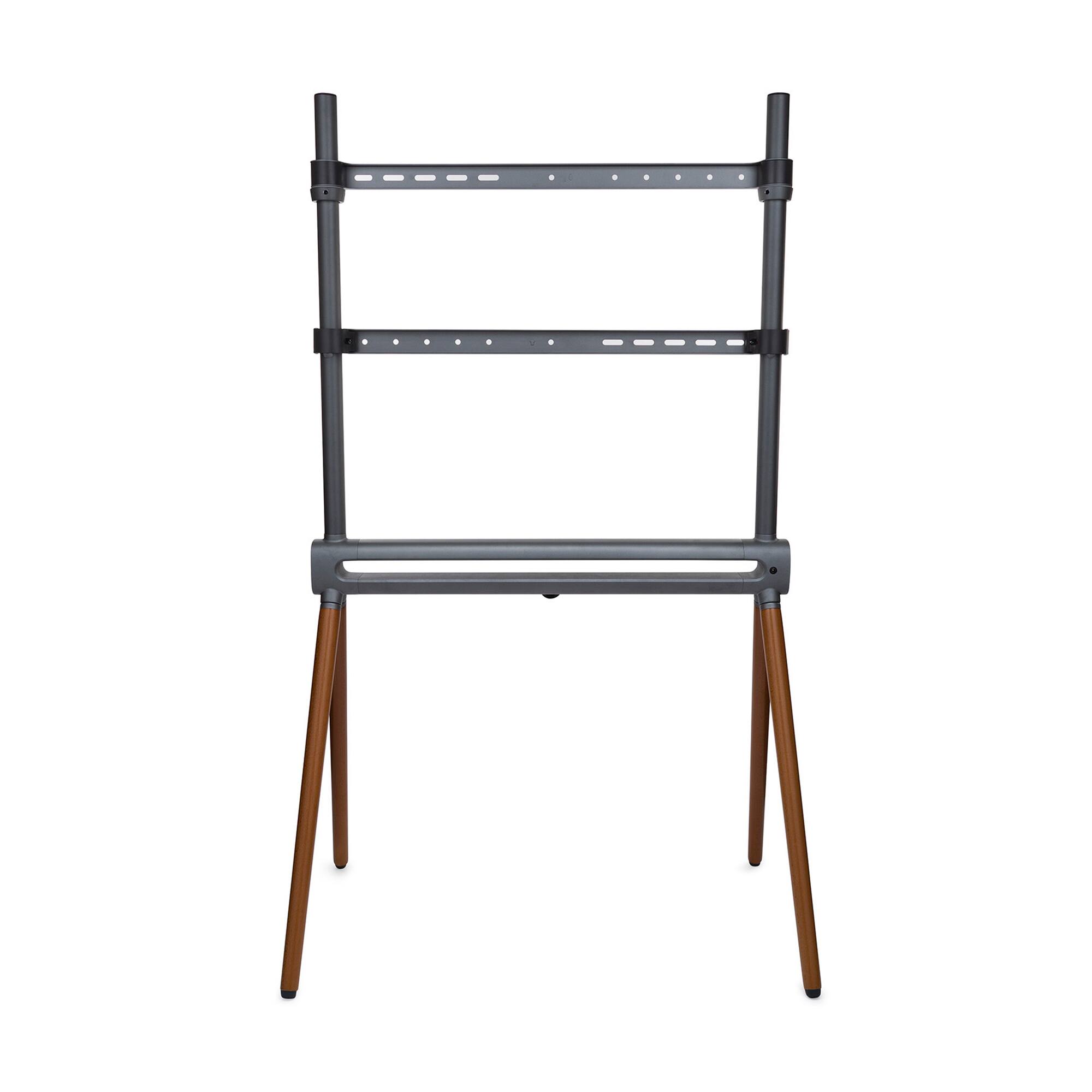 Front. Kratos Power - Kratos Power Home Easel Studio & TV Floor Stand with RGB Lighting - Gray.