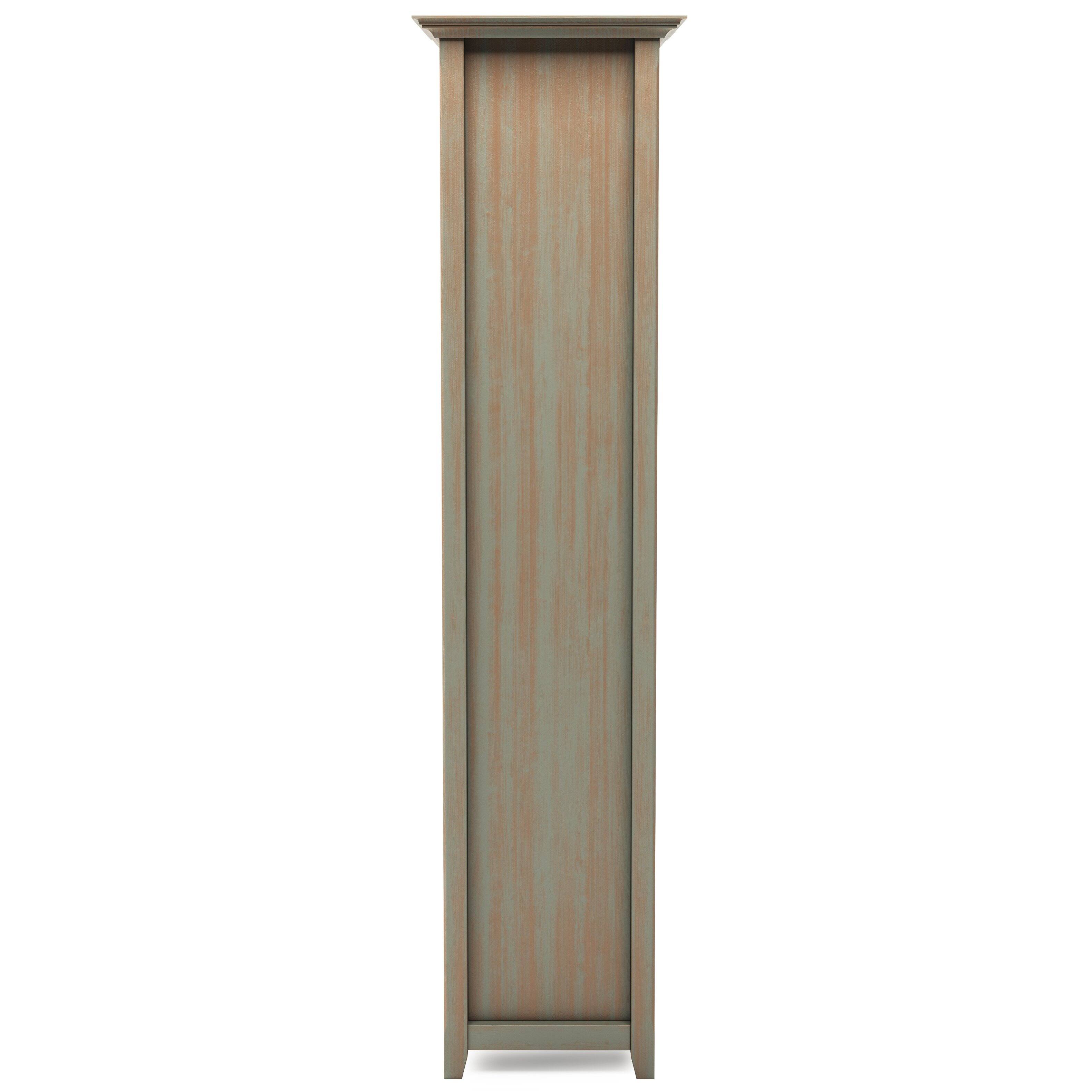 Alt View 13. Simpli Home - Amherst 5 Shelf Bookcase - Distressed Grey.