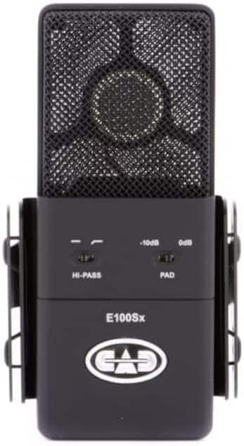 CAD Audio - E100SX Large Diaphragm Supercardioid Condenser Microphone ,Black - Black