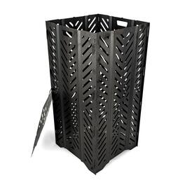 Camco - 51250 Outdoor Yard Debris Burn Bin Incinerator with Lid, Large, 45 Inch - Black