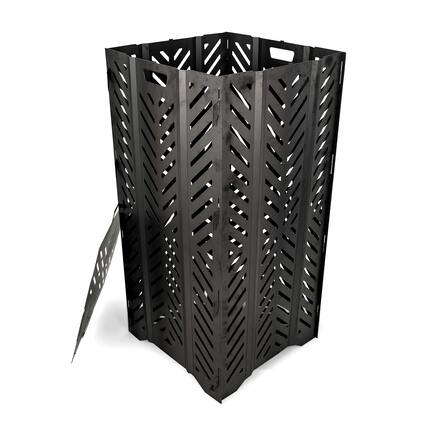 Front. Camco - Camco 51250 Outdoor Yard Debris Burn Bin Incinerator with Lid, Large, 45 Inch - Black.