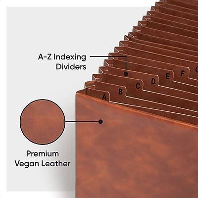 A-Z Indexing Dividers  
Premium Vegan Leather