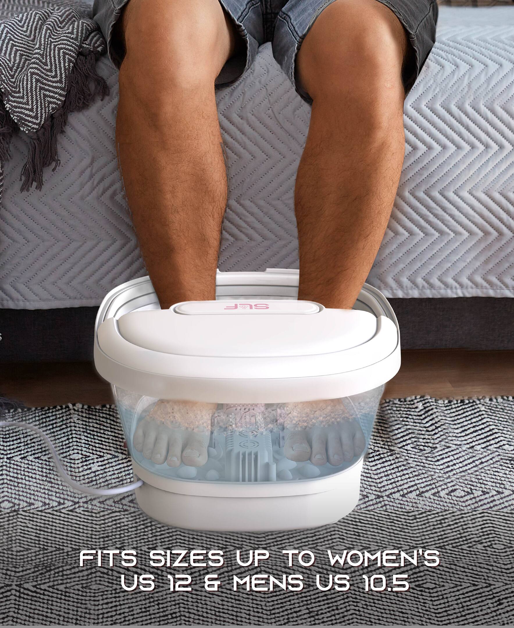 FITS SIZES UP TO WOMEN'S US 12 & MEN'S US 10.5
