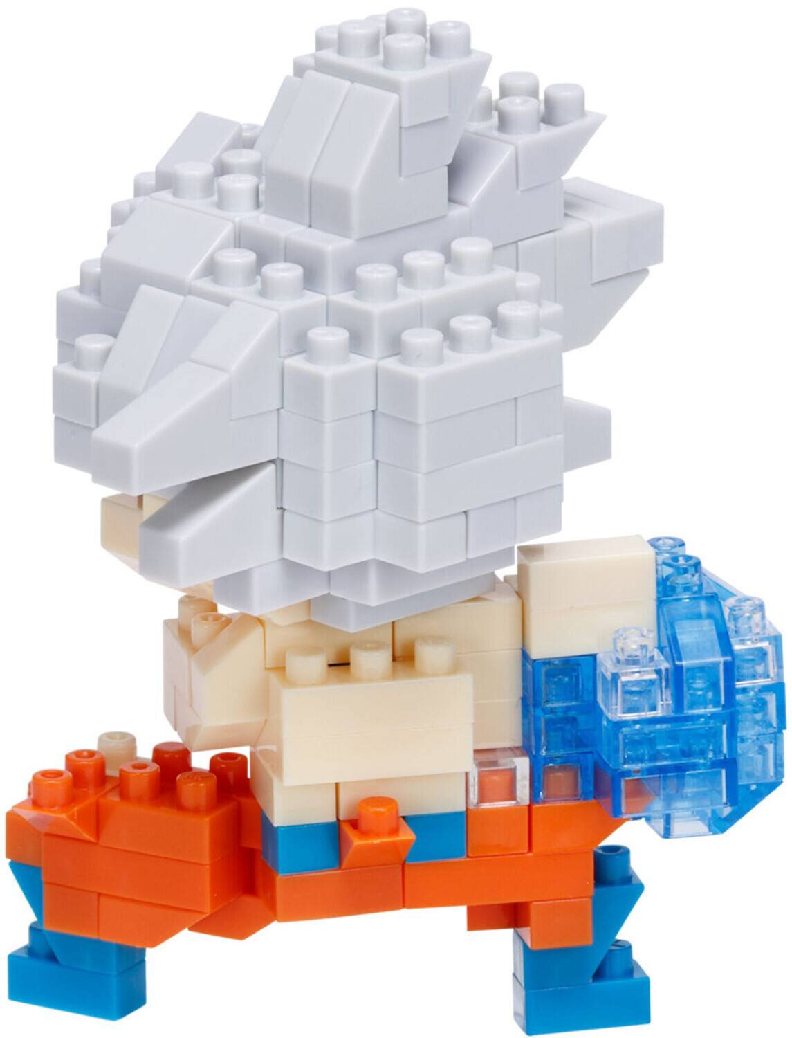 Alt View 1. Bandai - Nanoblock - Dragon Ball Super - Character Collection - Ultra Instinct Son Goku Building Kit   - COLLECTIBLES - Multicolor.