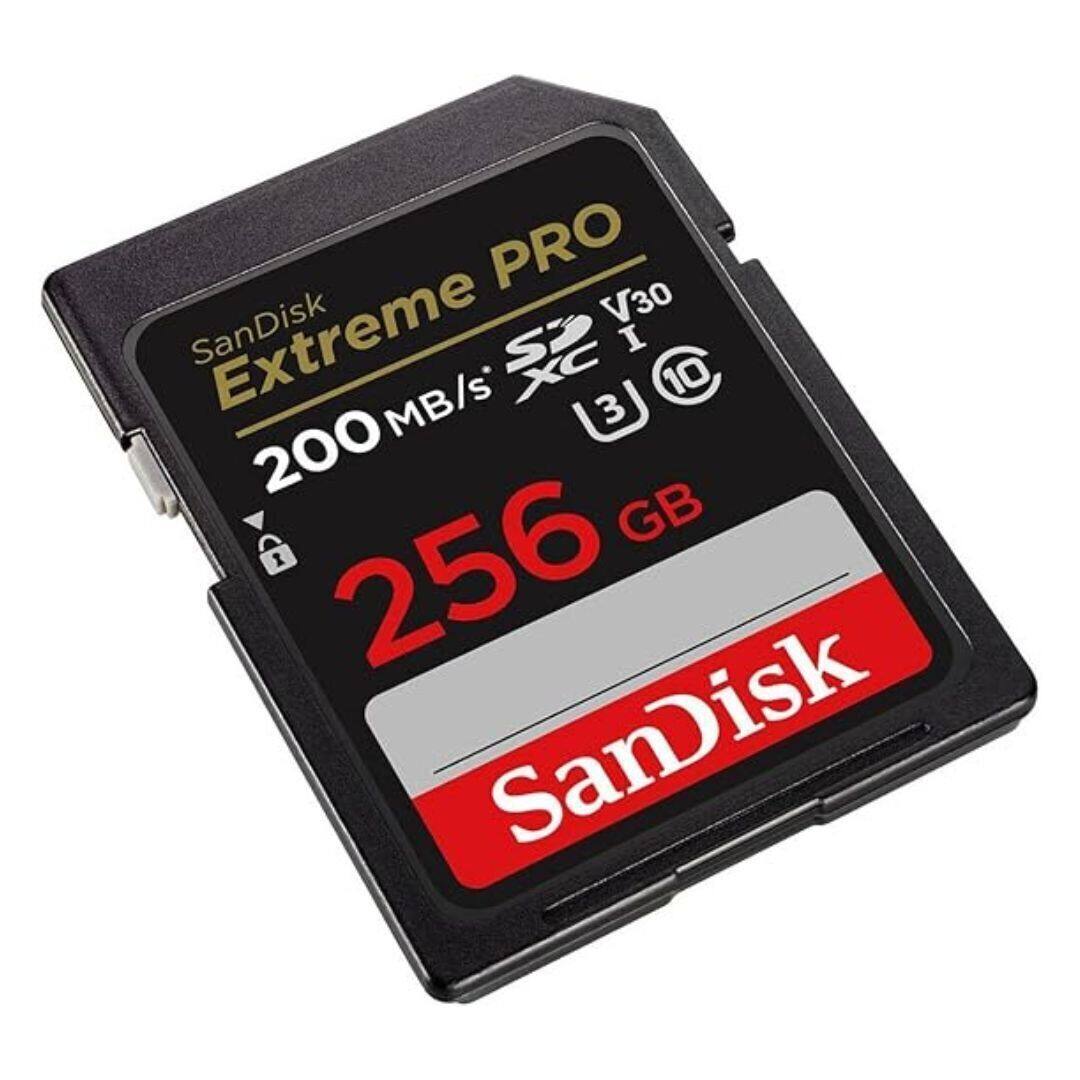 SanDisk Extreme PRO  
200 MB/s  
256 GB  
V30  
U3  
I  
10