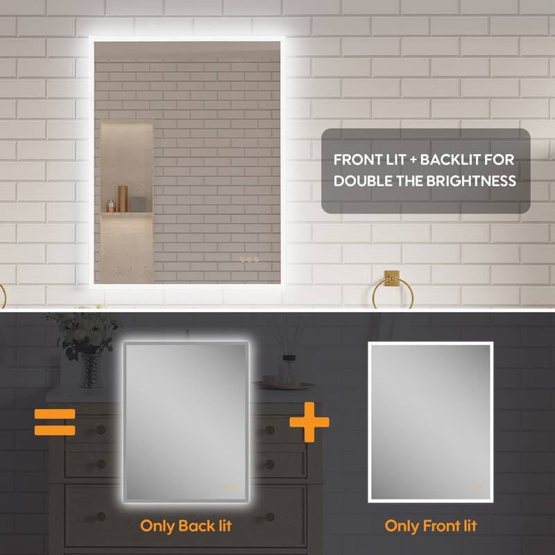 FRONT LIT + BACKLIT FOR DOUBLE THE BRIGHTNESS

Only Back lit

Only Front lit