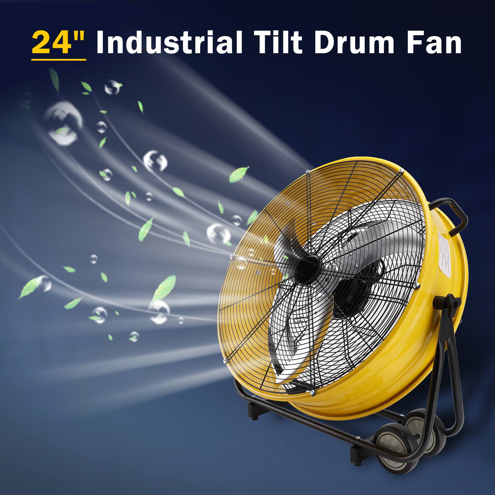 24" Industrial Tilt Drum Fan