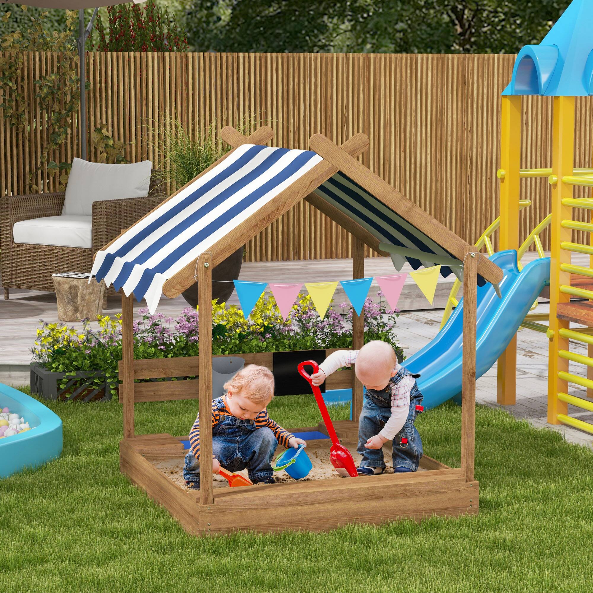 Alt View 1. Outsunny - Sandbox with Canopy.