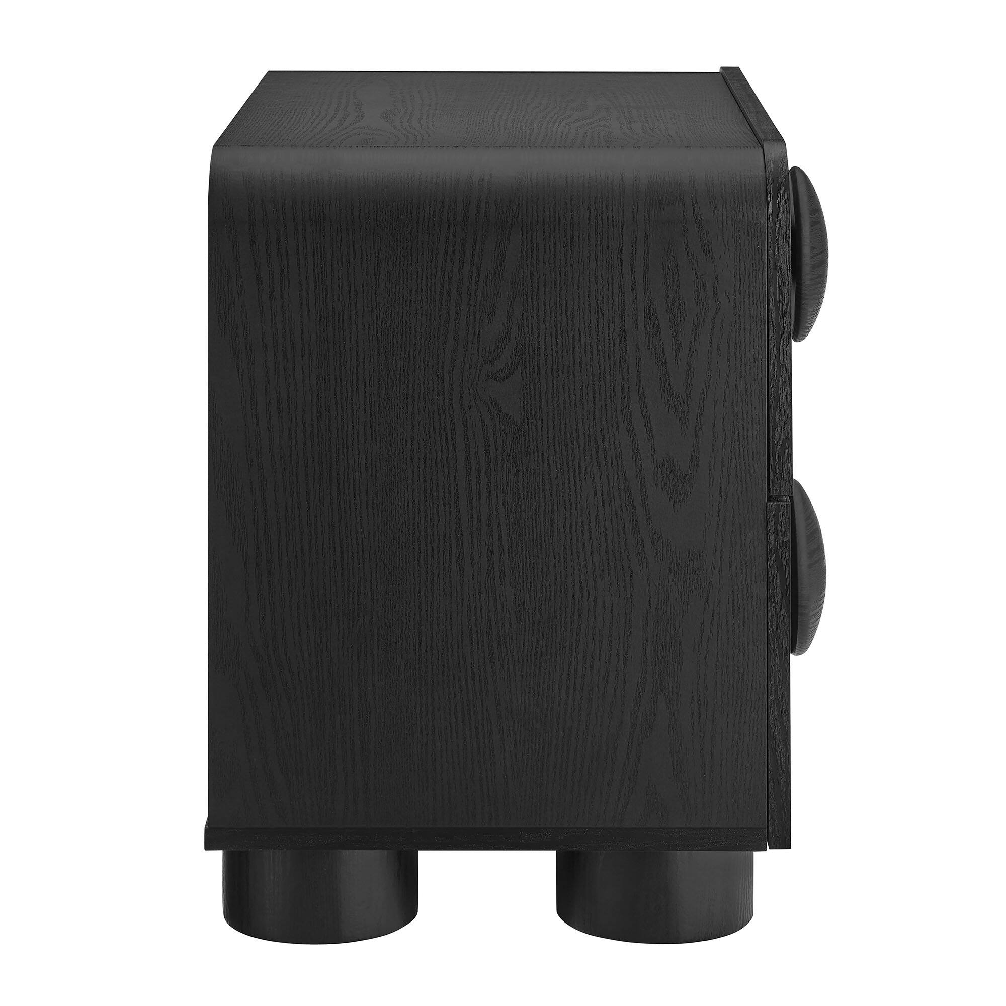 Alt View 2. Modway - Sonnet 2-Drawer Nightstand by Modway - Black.