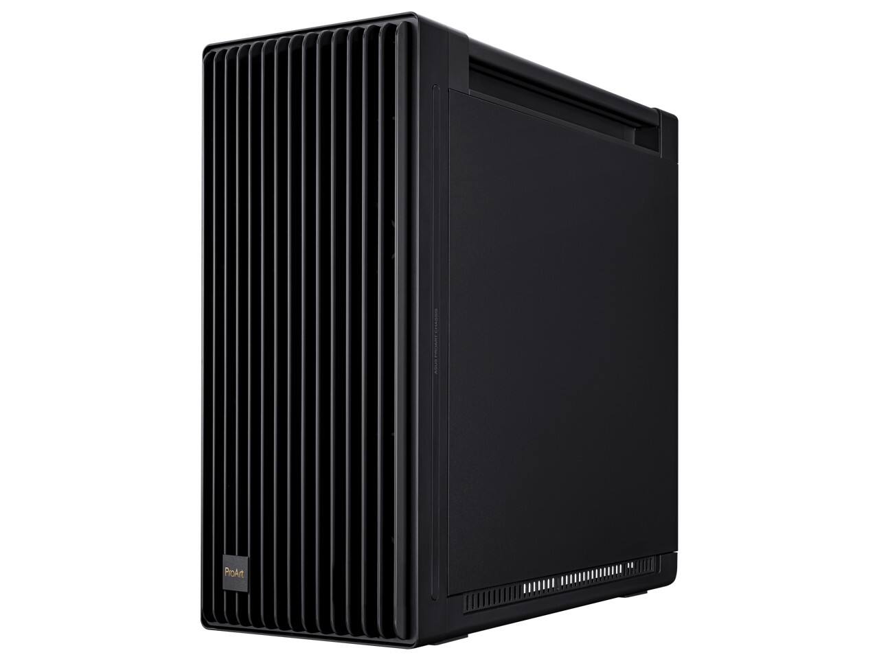 Back. ASUS - Asus ProArt PA602 - Mid-tower - Black - Tempered Glass - 2 x 200mm, 1 x 140mm Fan(s) Installed - EATX, ATX, Micro ATX - Black.