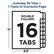 Includes 16 Tabs + 1 Table of Contents Page
DOUBLE COLUMN
16 TABS
11" x 8.5"
