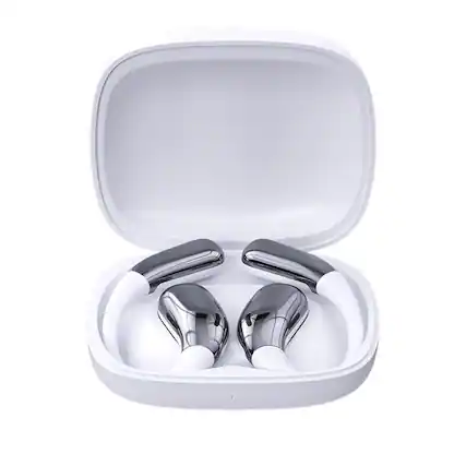 Front. YONWAY - Wireless Bluetooth Earbuds, Ear Hook Style Translation Earbuds Support 147 languages with Charging Case.