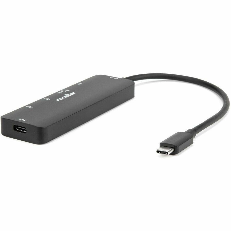 Alt View 5. Rocstor - Rocstor Type-C to HDMI/USB-Ax3/Type-C PD Charging with DP1.4 Alt Mode - 1 x USB 3.1 Type C - Male - 1 x HDMI Digital.