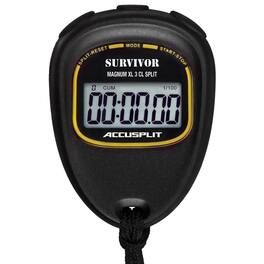 Accusplit - S3CL Survivor Stopwatch with Lane and Place Timing | Easily View with the Magnum LC Display | Water Resistant - Black