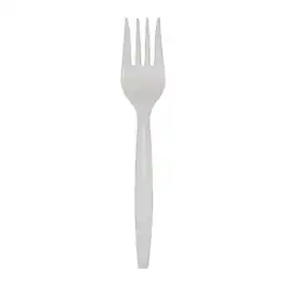 SmartStock - Dixie Ultra Series-B Plastic Fork Refills, Medium-Weight, 960/Carton - White