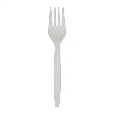Front. SmartStock - Dixie Ultra Series-B Plastic Fork Refills, Medium-Weight, 960/Carton - White.