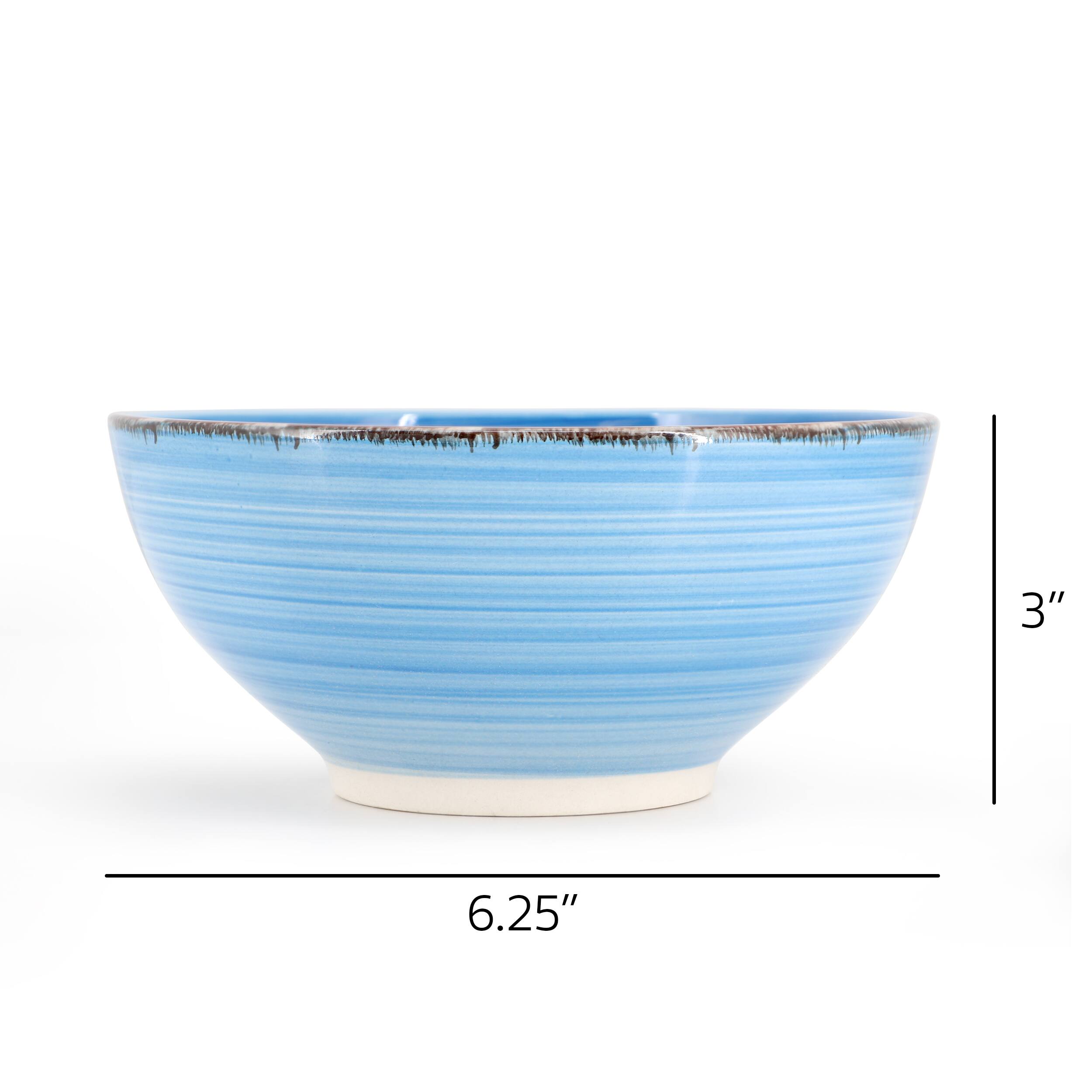 Alt View 1. Elama - Elama Blue Ridge 6.25 Inch 6 Piece Round Stoneware Assorted Bowl Set - Multi.