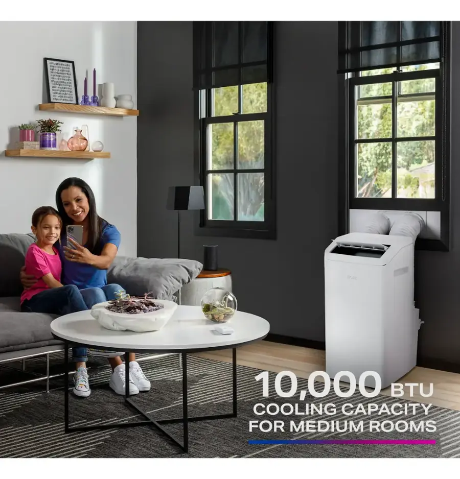 "10,000 BTU COOLING CAPACITY FOR MEDIUM ROOMS"