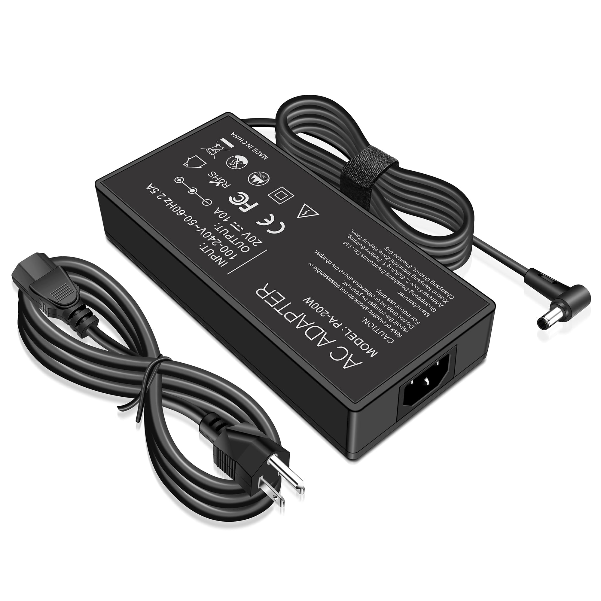 CHINA MADE  
5A RHS 2 FC  
100-240V~50-60Hz  
2.5A 10A  
OUTPUT: 20V 3A  
AC INPUT: 0  
Fackony 0UeZ  
fn UN2 I Shamou au disarsemble  
ounge Bulkding z J kneg esaso  
MEOH ausnep De s.Fioor2 A u ap da  
1O Aup Su Xrsena  
A-200W ue CIDe 1 Boup IN  
J00pUN Guangdong Addre  
ADAPTER MODEL: PA-200W  
MODEL: CAUTION  
CA of repair Ou DO For AC