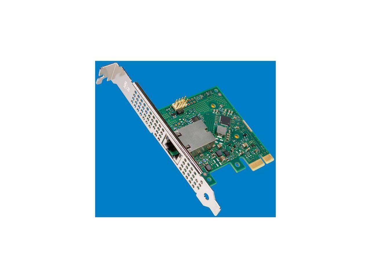 Front. Intel - Intel Ethernet Network Adapter I226-T1 - Network adapter - PCI Express 3.1 x1 low profile - 2.5GBase-T x 1 - Black.