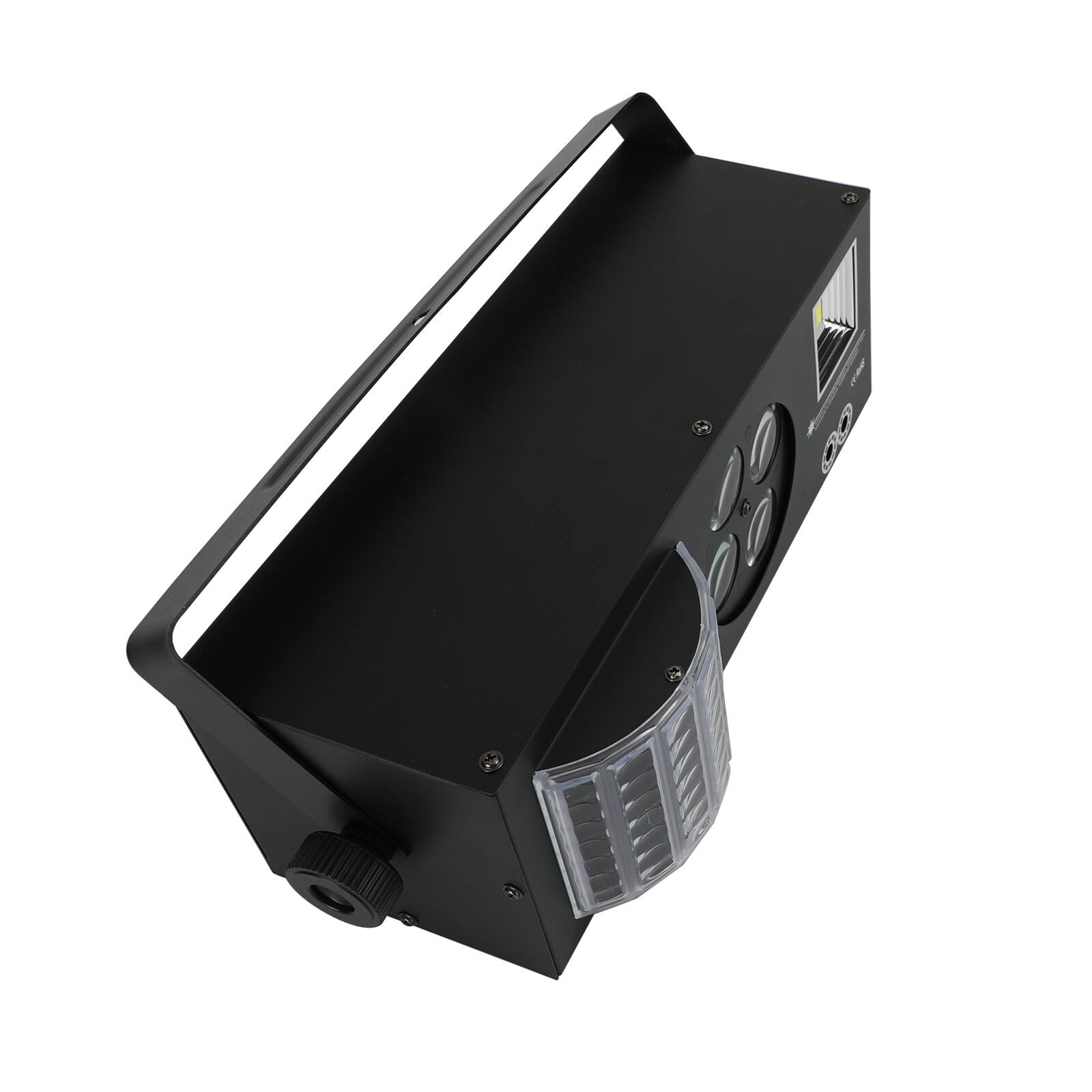 Alt View 9. Topteng - 4-in-1 80W Stage Light – RGBW + Gobo Wheel + Strobe, DMX512, Remote, 1-25Hz Flash, Fit for DJ, Club & Wedding Parties - Black.