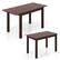 Alt View 6. Costway - Extendable Dining Table Folding Rubber Wood Table for 4 People with Safety Locks - Cherry Color.