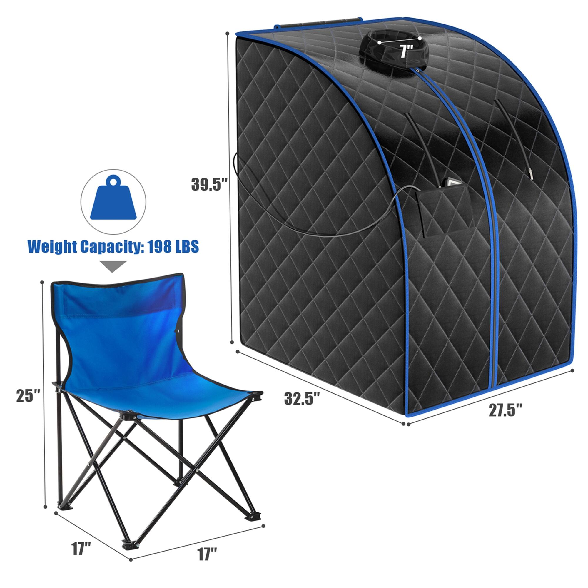 The text on the image reads: "Weight Capacity: 198 LBS."