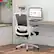 Alt View 3. Costway - Costway Ergonomic Office Chair with Adjustable Lumbar Support Rocking Backrest Armrests White - White.