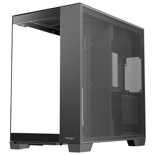 Left. Antec - Antec C8, RTX 40 Compatible, Dual-Chamber, Toolless, Type-C, 360mm Radiator, Tempered Glass, Full-Tower E-ATX Case - Black.