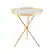 Alt View Zoom 24. Walker Edison - Contemporary Tray-Top Faux Marble Round Side Table - Gold/Grey Marble.