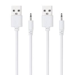Unique Bargains - USB to DC Charging Cable, 2.6ft, 5V 1A, 2pcs - Ideal for Routers, Speakers, Cameras, and Other 5V Devices - White