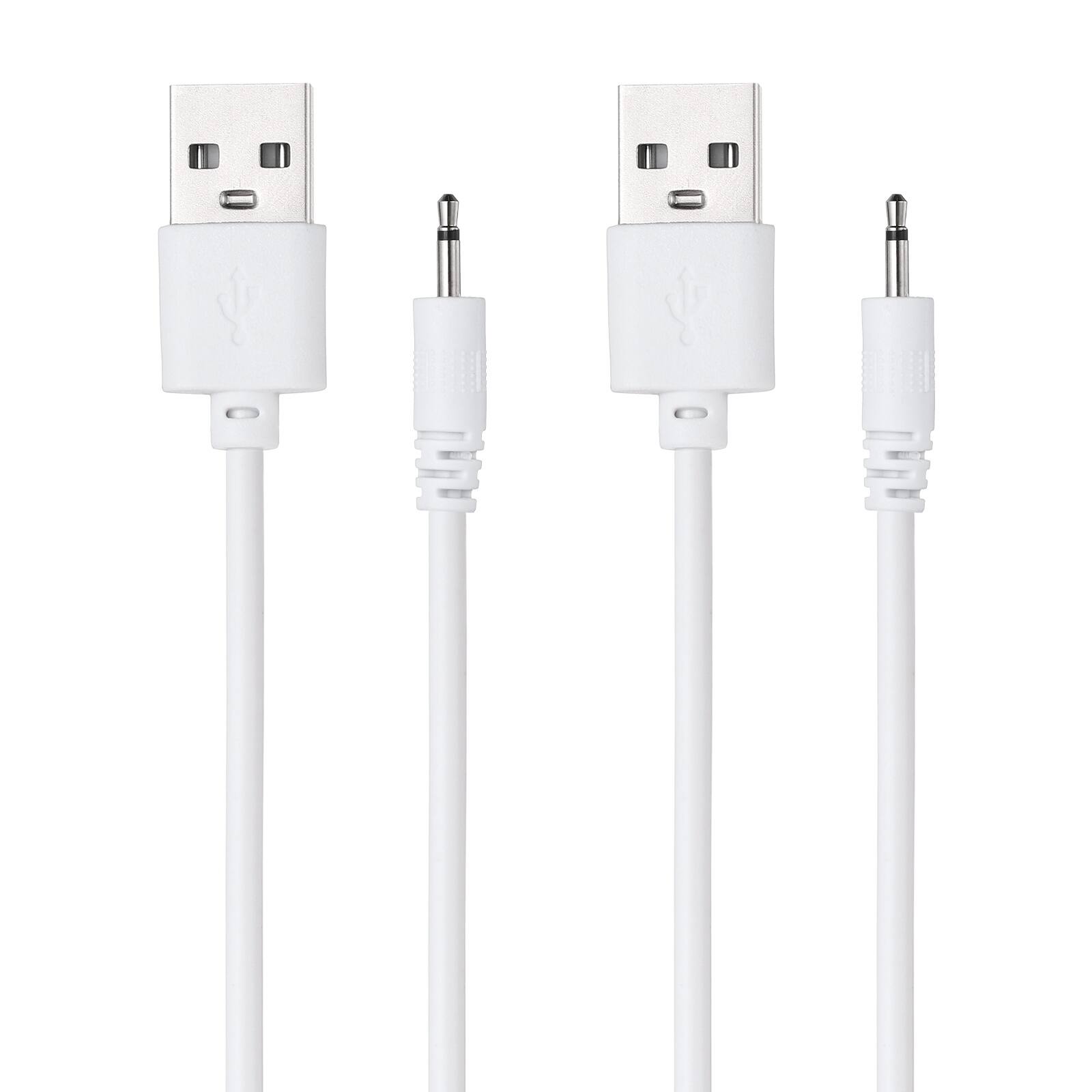 Front. Unique Bargains - USB to DC Charging Cable, 2.6ft, 5V 1A, 2pcs - Ideal for Routers, Speakers, Cameras, and Other 5V Devices - White.