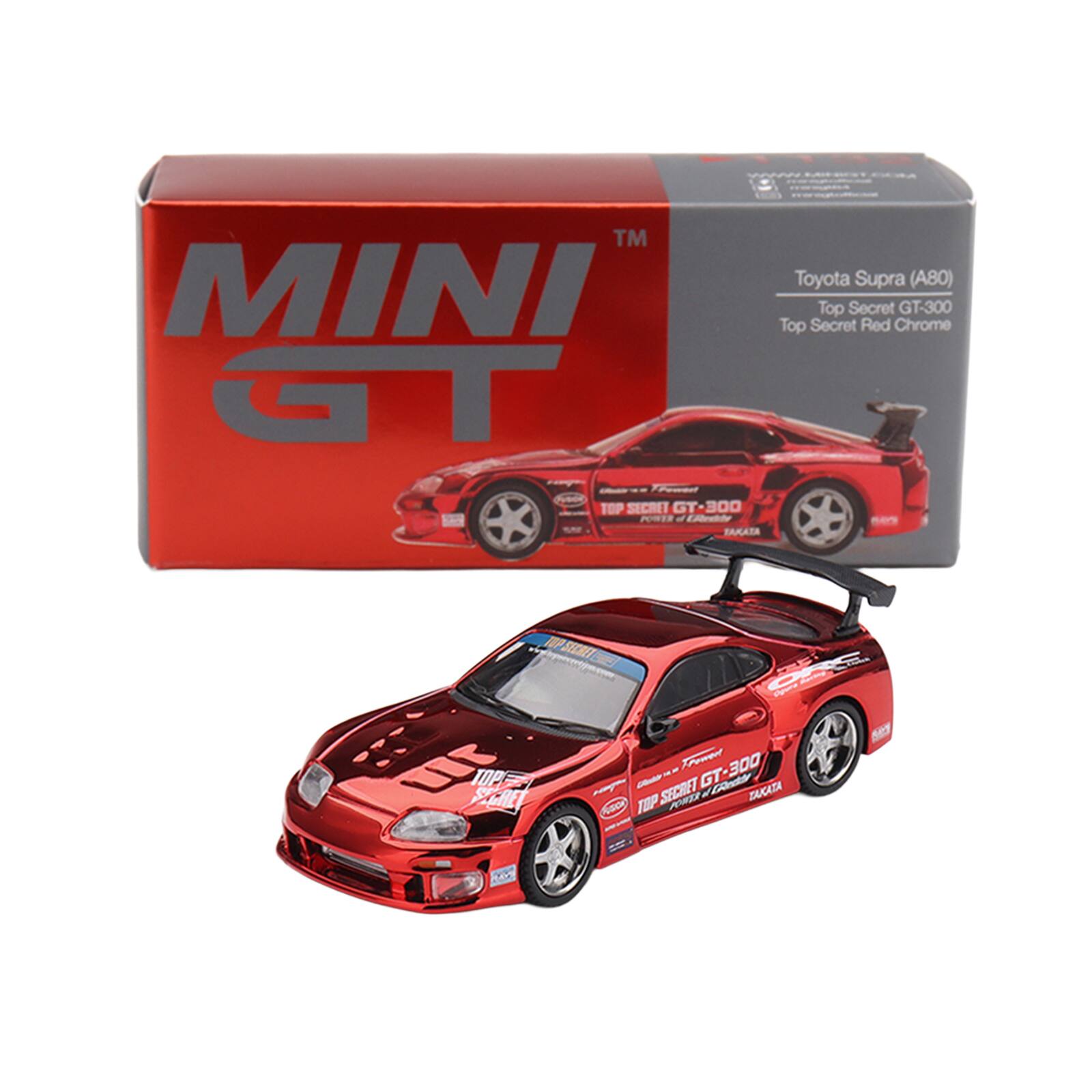 MINI GT™

Toyota Supra (A80)  
Top Secret GT-300  
Top Secret Red Chrome

TOP SECRET GT-300  
POWER & Creative  
KAP TAKATA

TOP SIGNET  
SECRET GT-300  
CRedida TAKATA  
PUTICIAL TOP POWER