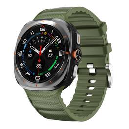StrapsCo - Endurance Band Silicone Rubber Watch Strap For Samsung Galaxy Watch Ultra - Green