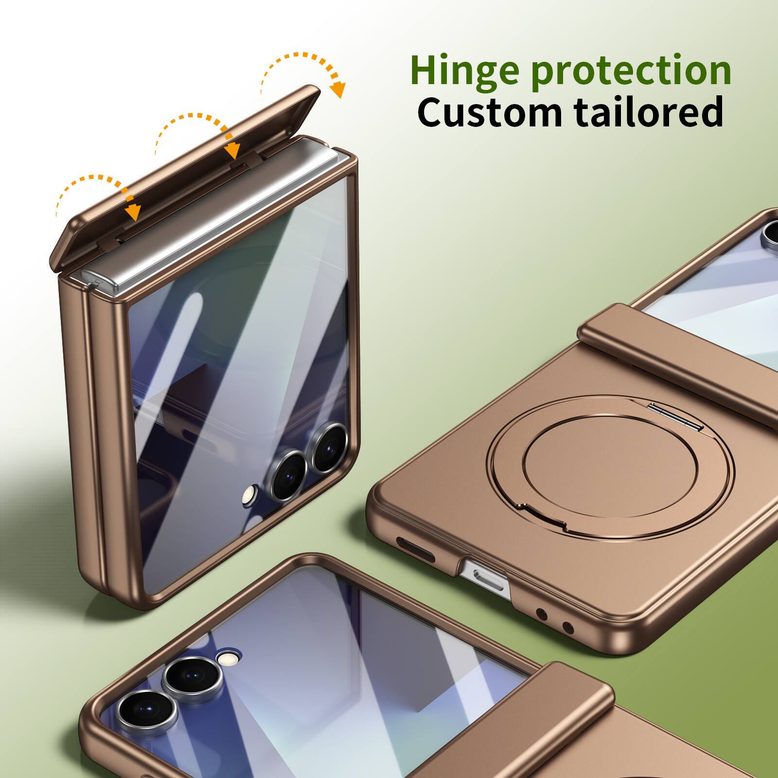Hinge protection  
Custom tailored