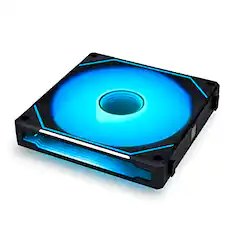 Front. Lian Li - UNI FAN SL-INFINITY 140mm Fan - Black.