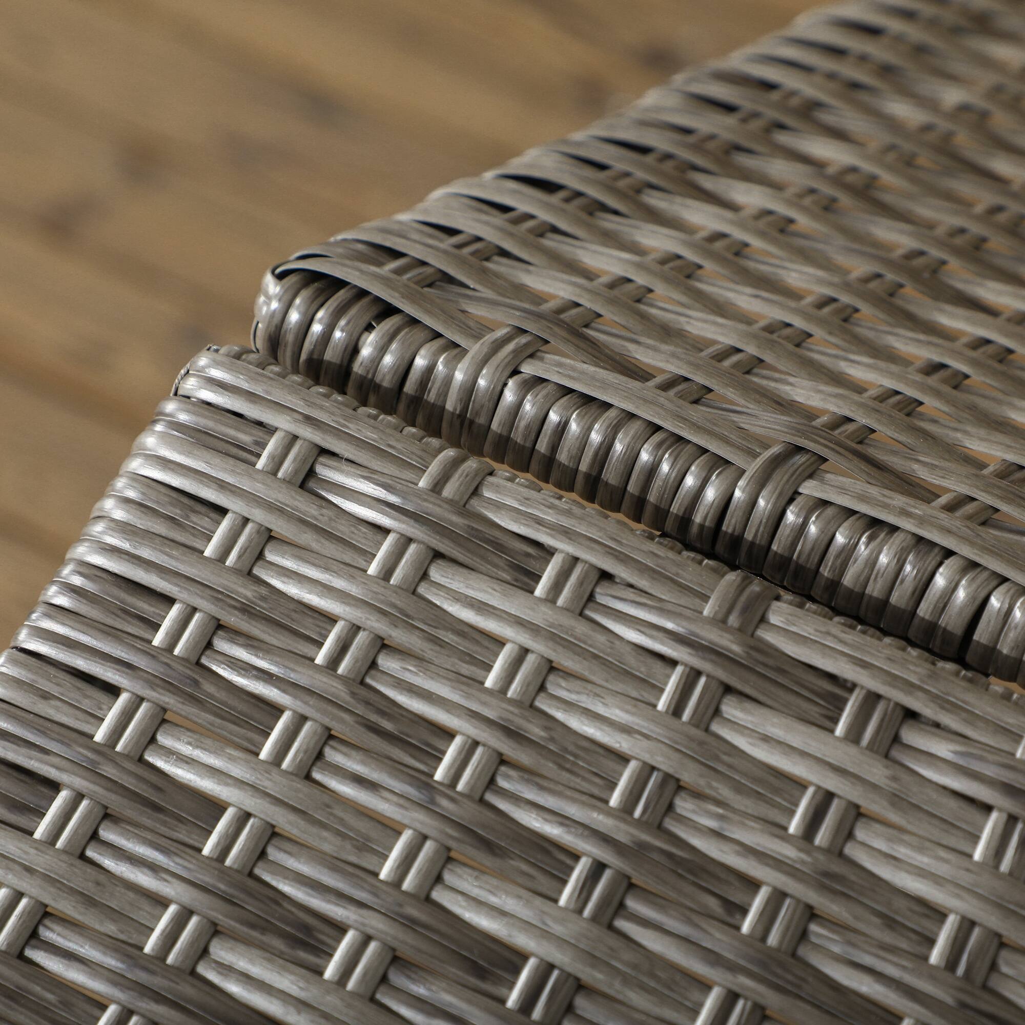 Alt View 8. Pawhut - Dog Bed with Canopy, Rattan Dog Bed with Soft Cushion Removable Cover for Medium and Large Dogs - Charcoal Gray.