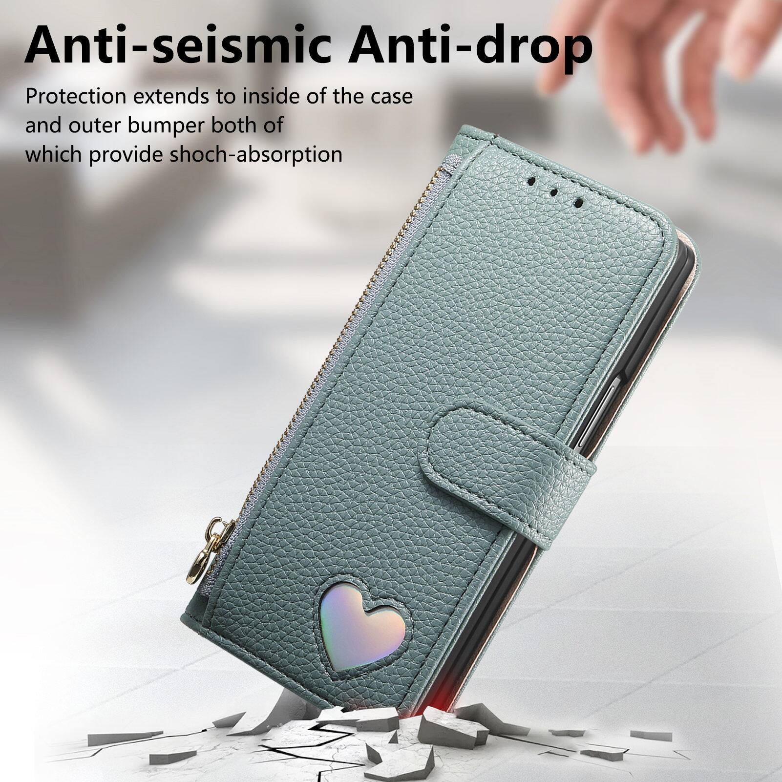 Anti-seismic Anti-drop Protection extends to inside of the case and outer bumper both of which provide shock-absorption
