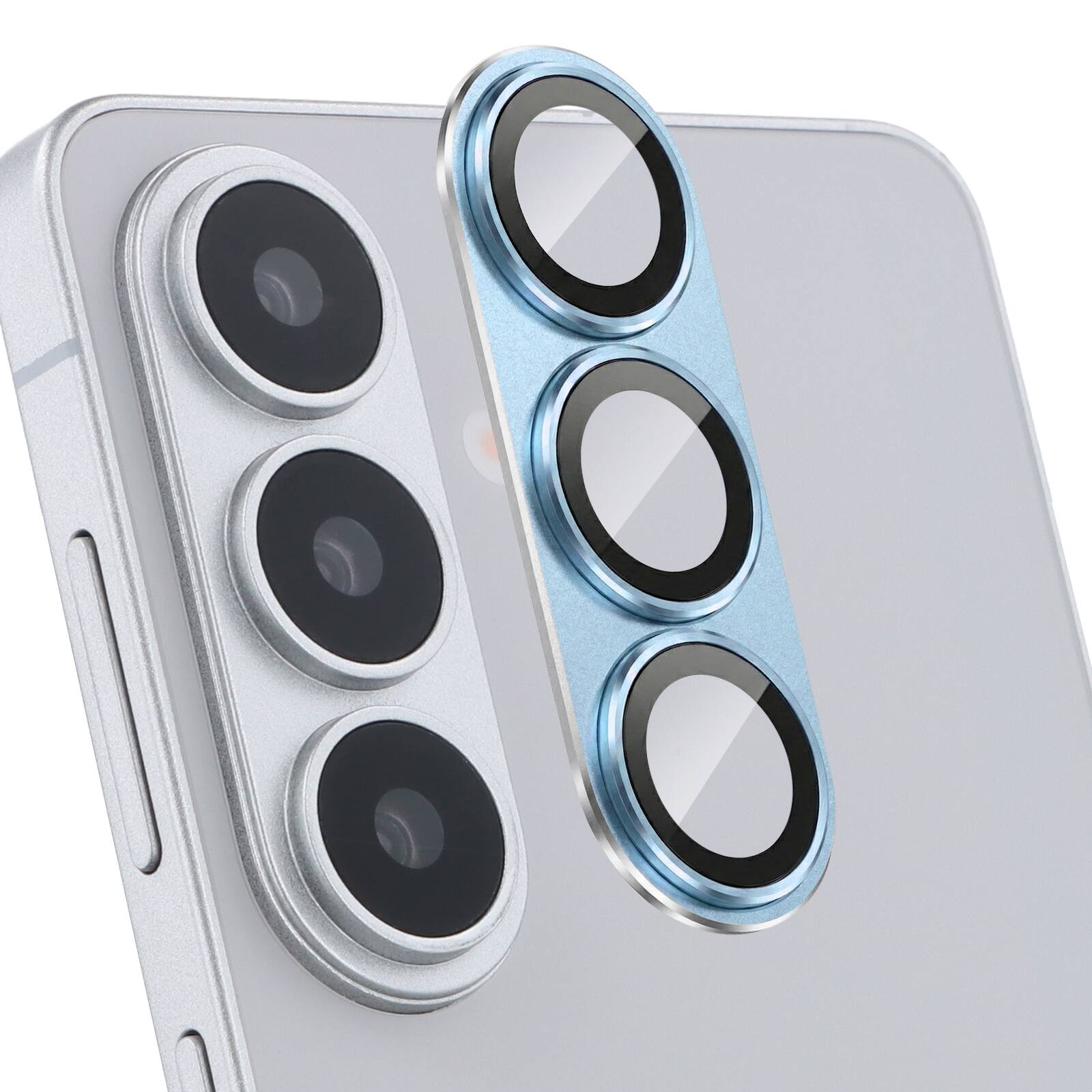 Front. UUCOVER - 9H Tempered Glass Camera Lens Protector for Samsung Galaxy S26, Scratch Resistant Anti-Reflective Slim Protective Cover - lightblue.