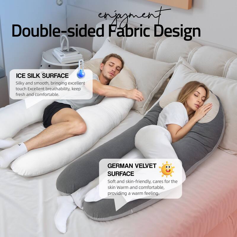 enjament  
Double-sided Fabric Design

ICE SILK SURFACE  
Silky and smooth, bringing excellent touch. Excellent breathability, keep fresh and comfortable.

GERMAN VELVET SURFACE  
Soft and skin-friendly, cares for the skin. Warm and comfortable, providing a warm feeling.