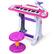 Alt View 18. Costway - 37 Key Electronic Keyboard Kids Toy Piano MP3 Input with Microphone and Stool - Pink.